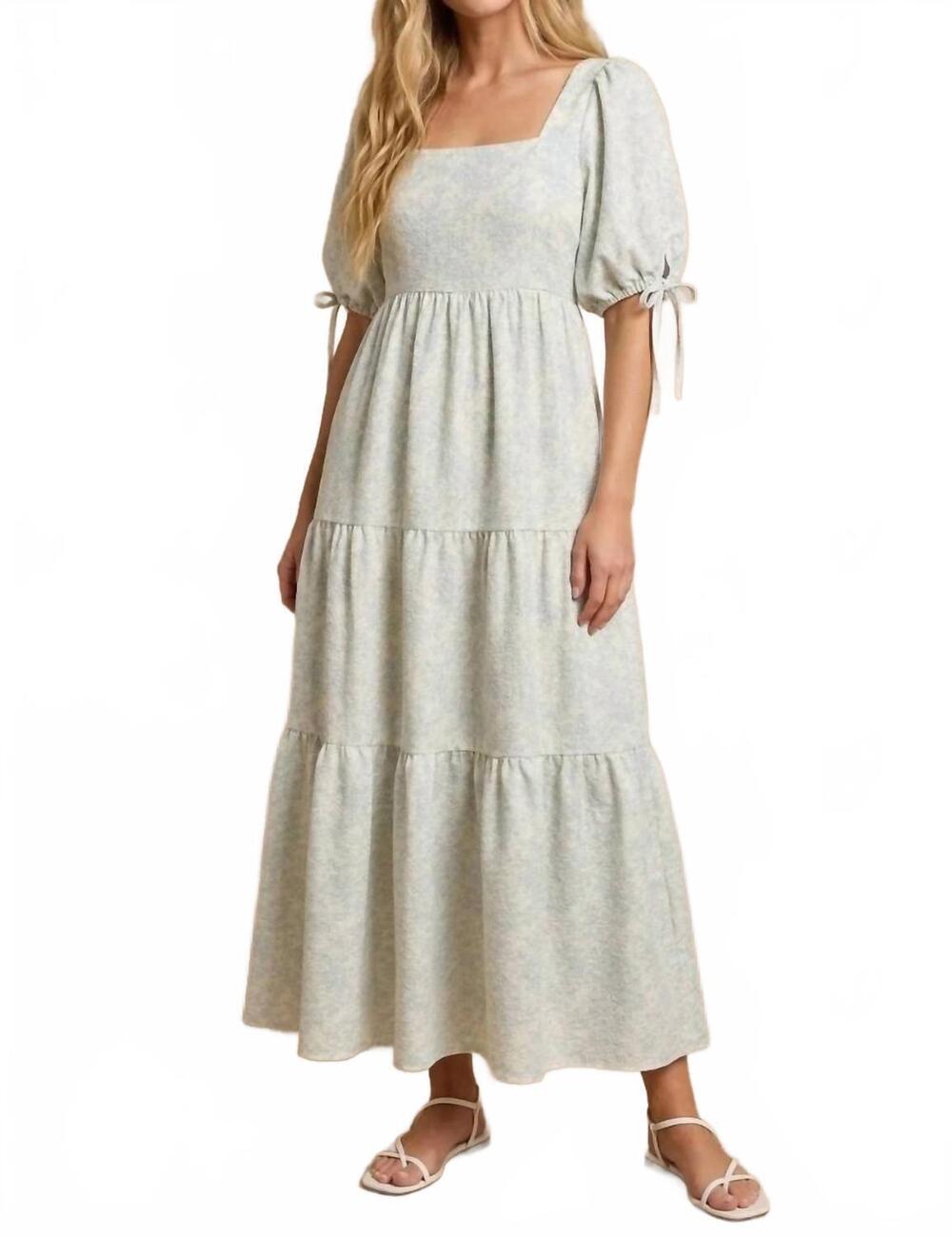 NEW J.NNA rosalie tiered maxi dress in baby blue